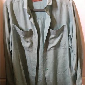 Henry grethel 100% silk shirt size 8